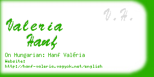 valeria hanf business card